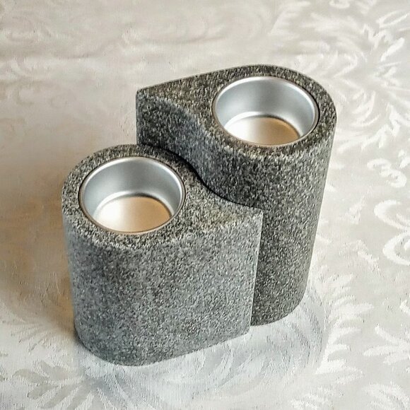 PartyLite Granite Puzzle Tealight Candle Holders - Picture 2 of 5